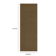 Mainstays Dylan Solid Diamond Olefin Brown Indoor Runner Rug, 2 x 6 ft, Medium Pile, Stain and Fade Resistant, MS19-D1-110-013