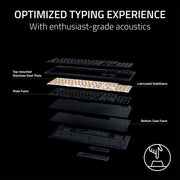 Razer BlackWidow V4 Low-Profile HyperSpeed Wireless Gaming Keyboard, Orange Mechanical Switches, Full Size, Black, RZ03-05270900-R3U1