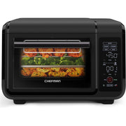 Chefman EasyAir Oven + Air Fryer Combo, 15 Quart Capacity, 5 Cooking Functions, Touch Control Panel, 450F Max Temperature, Ivory