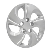 Coast2Coast Wheel Cover Set, 15 Inch, 5 Twisted Spoke, Silver, Pack of 4, IWC51015S