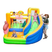 Doctor Dolphin Inflatable Bounce House with Slide Jumping Bouncer for Kids Outdoor and Indoor