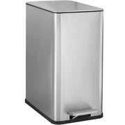 Nine Stars Group XZD-10-35 Step On Trash Can, Small, Silver