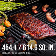 Expert Grill 4-Burner Propane Gas Grill with 12,000 BTU Side Burner, Graphite Finish, 60,000 BTU Cooking Power