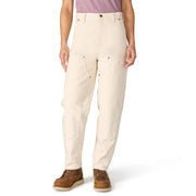 Carhartt 106811-W33 Vintage-Fit Duck High-Rise Double-Front Work Pants for Ladies, 12-Oz Soft Duck Fabric, White