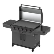 G70306 Pro Series 5-Burner Black Gas Griddle