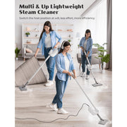 VicTsing 10-in-1 Detachable Handheld Steamer and Floor Steam Mop, 350ml Tank, 10s Fast Heat-Up, 2 Steam Levels, White, GEHM942AWUS