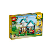 LEGO 6425619 Creator 3 in 1 Cozy House Toy Set 31139, Building Kit with 3 Different Houses plus Famil
