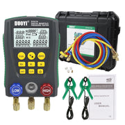 DUOYI DY517A Digital HVAC Manifold Gauge Kit with Dual Sensors, Backlit Display, Compatible with 89 Refrigerants including R123 and R134A, 6.86 lb, MCD11027