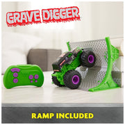 Monster Jam 89194258 1:64 Grave Digger Remote Control Monster Truck Vehicle, for Ages 4 and up
