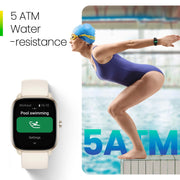 Amazfit GTS 4 Mini Smartwatch, 1.65-Inch HD AMOLED Display, Built-in GPS, 120+ Sports Modes, Heart Rate and SpO2 Monitor, 15-Day Battery, Aluminum Alloy Case, Midnight Black