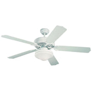 California Energy Commission Registered White 52 EXT Ceiling FAN 5 Blade CFL
