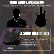 NBCP Wireless Guitar Controller, 2.4GHz Wireless, Compatible with Xbox Series X/S, Xbox One, PC, Black, Includes Adjustable Strap