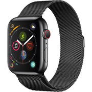 Apple Watch Gen 4 Series 4 Cell 44mm Space Black Stainless Steel - Space Black Milanese Loop MTV62LL/A