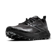 Brooks Cascadia 18 Trail Running Shoes for Men, Adaptable Stability, Black/Blackened Pearl/Grey, Size 8.5, 110426-072