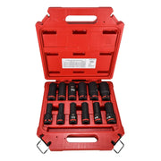 Milwaukee Electric Tool 49-66-7011 Shockwave 1/2 inch Drive SAE Deep Well Impact Socket Set (12-Piece)