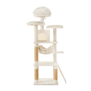 Vibrant Life Multi-Functional Cat Tree, 8 Levels, 73 in Tall, Plush Condo, Hammock, Jute Scratching Posts, Washable Cushions