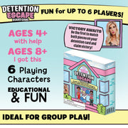 Rebecca Zamolo RBA01004 Detention Escape Board Game for Kids and Family , 2+ Players