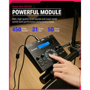 Donner DED-200 Adults Electric Drum Set 31 Kits and 450+ Sounds, Throne, Headphones, Sticks, USB MIDI