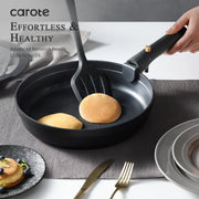 Carote A10492 Nonstick Cookware Sets, 19 Pcs Non Stick Pots and Pans Set with Removable Handle, Black