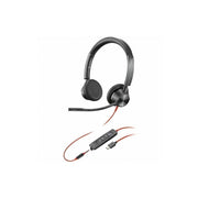 Poly Blackwire 3325 Stereo Headset with USB Type-C and 3.5mm Mini-phone, On-Ear Binaural Design, Omni-Directional Microphone, 7 ft Cable, Black