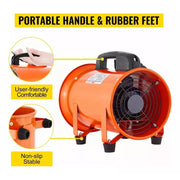 Vevor 44456 Industrial Extractor Fan Folding Duct 10 Mts