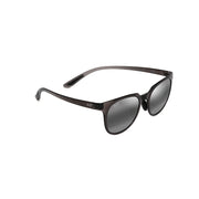 Maui Jim Wailua Polarized Rectangle Sunglasses, Translucent Grey Frame, Neutral Grey Lenses, Small Fit, 454