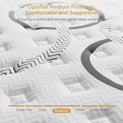 GREOO Queen Mattress 14 Hybrid Gel Memory Foam Mattress with Individually Wrapped Pocket Coils