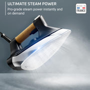 Rowenta DG8668 Ultimate Steam Pro Stainless Steel Soleplate Professional Steam Station, Black