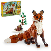 LEGO Creator 3 in 1 Forest Animals: Red Fox Toy Transforms to Owl Toy Figure, Multicolor