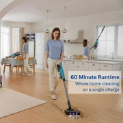 Tineco VS1D0100US GO Pet Cordless Stick Vacuum with ZeroTangle Brush Technology, Teal