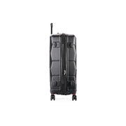 DUKAP DKZONSML-BLK Zonix 3-Piece Hardside Luggage Set | Lightweight, Durable, Expandable Suitcase with Spinner Wheels | Black