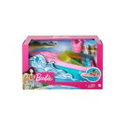 Barbie GRG29 Boat with Puppy and Accessories, Fits 3 Dolls, Floats In Water