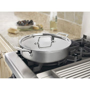 Cuisinart MultiClad Pro Stainless Steel 5.5 Quart Casserole with Cover, Brushed Silver, MCP55-30N