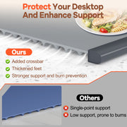 YUWENUS Electric Warming Tray, Fast Heating Silicone Mat, 8-Level Temperature Control, Large 26x15 in Surface, Gray, T2655426