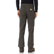 Carhartt Relaxed Straight Rigby Lined Dungaree Pant, Rugged Flex Stretch, Peat Green, 42W x 32L, Mid-Rise