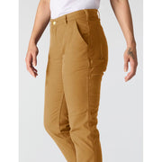 Carhartt Women's Rugged Flex Relaxed Fit Canvas Work Utility Pants, Carhartt Brown, Size 10 Short, 105113-BRN-10S