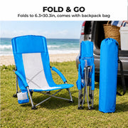 Alvantor D-HL-HJ059419-DSV-20260506 Folding Outdoor Chair with Mesh Back, Blue