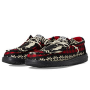 HEYDUDE 41862-0C4 Wally Holiday Cheers Slip-On Shoes for Men - Black/Multi - 11M