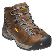 KEEN Utility Detroit XT Mid Waterproof Steel Toe Work Boots for Men - Cascade Brown - 10M
