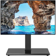 RTVR Universal Table Top TV Stand, Adjustable Height 27.6-31.9 in, Swivel 30, Black, Fits 32 to 75 Inch TVs