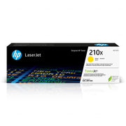 HP 210X Yellow High-Yield Toner Cartridge, Approximately 5,500 Pages, W2102X