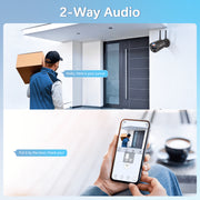 Weilailife 5MP Wireless Security Camera System with Red and Blue Warning Lights, Dual Antenna Outdoor Cameras, 16-Channel 4K NVR, 3TB Storage