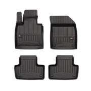 OMAC XC60 Premium Floor Mats for Volvo XC60 2018-2022 3D Car Liners Set Black/Front & 2nd Row Seat