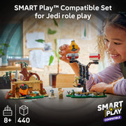 LEGO Star Wars SMART Play Yodas Hut and Jedi Training Building Toy, 440 Pieces, Multicolor, Ages 8+, 6527551