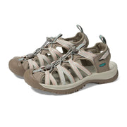 KEEN Whisper Sandals for Ladies - Taupe/Coral - 10M