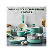 Green Pan Greenpan Rio Ceramic 16-Pc. Aluminum Cookware Set - TURQUOISE ONE SIZE