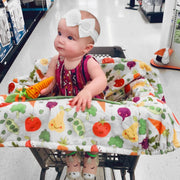 Boppy Shopping Cart and Restaurant High Chair Cover - Farmers Market, 6-48 Months - Machine Washable