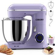 CEBORY 1533 3-IN-1 6.5 QT Tilt-Head 10-Speed Food Mixer, Vine Purple