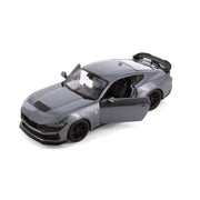 Maisto 1:24 Special Edition 2024 Ford Mustang Darkhorse Diecast Car Model, Metallic Grey, 32925