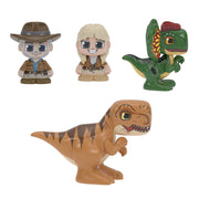 Moose Toys Tile Town Jurassic World Dino Escape Magnetic Tiles Playset, 78 Tiles, 2 Action Tiles, 6 Figures, Multicolor, 82073